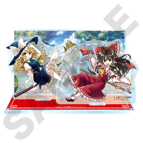 『東方ダンマクカグラ ファンタジア・ロスト』アクリルジオラマ 博麗霊夢&霧雨魔理沙